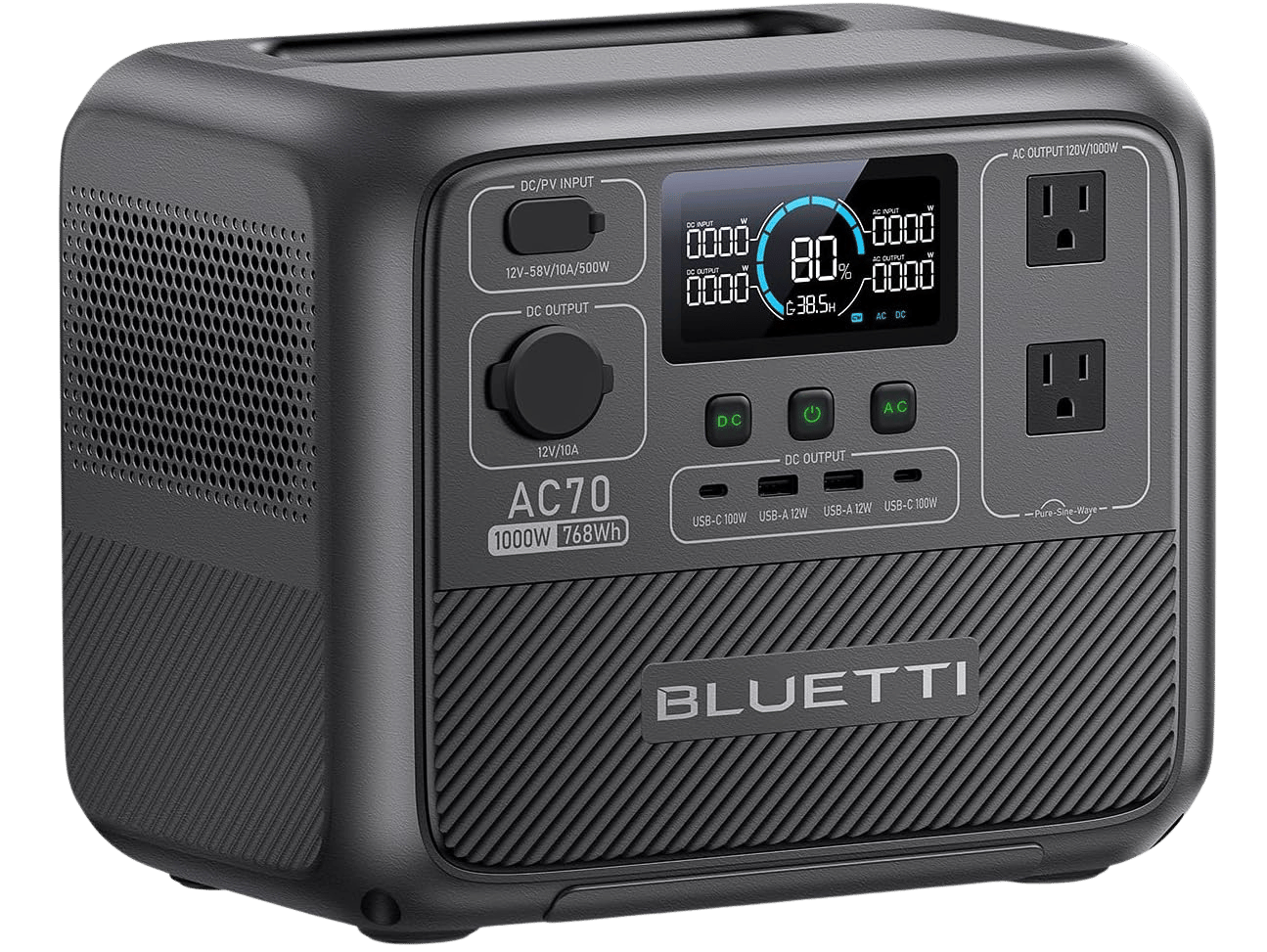 BLUETTI AC70 portable power station